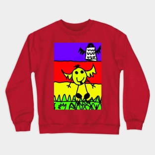 Baby Cheesus and The Devil Crewneck Sweatshirt